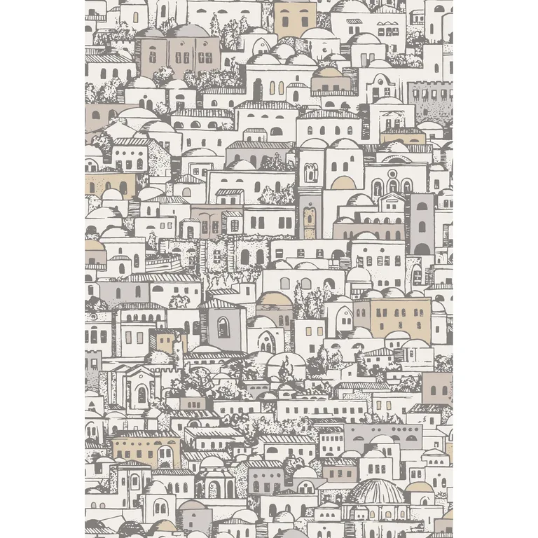 Cole & Son Mediterranea in White/Gilver (114/19038.CS.0)