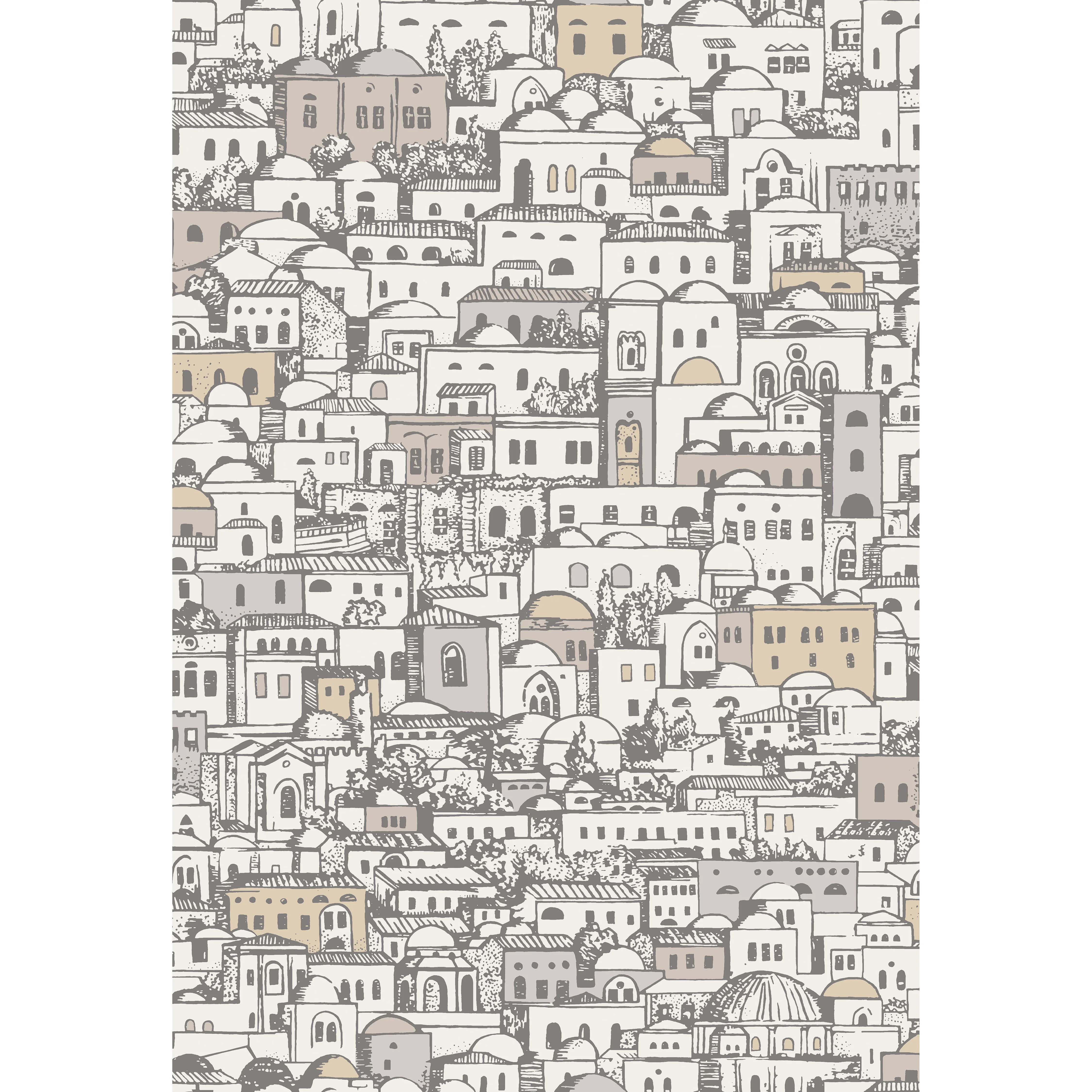 Cole & Son Mediterranea in White/Gilver (114/19038.CS.0)