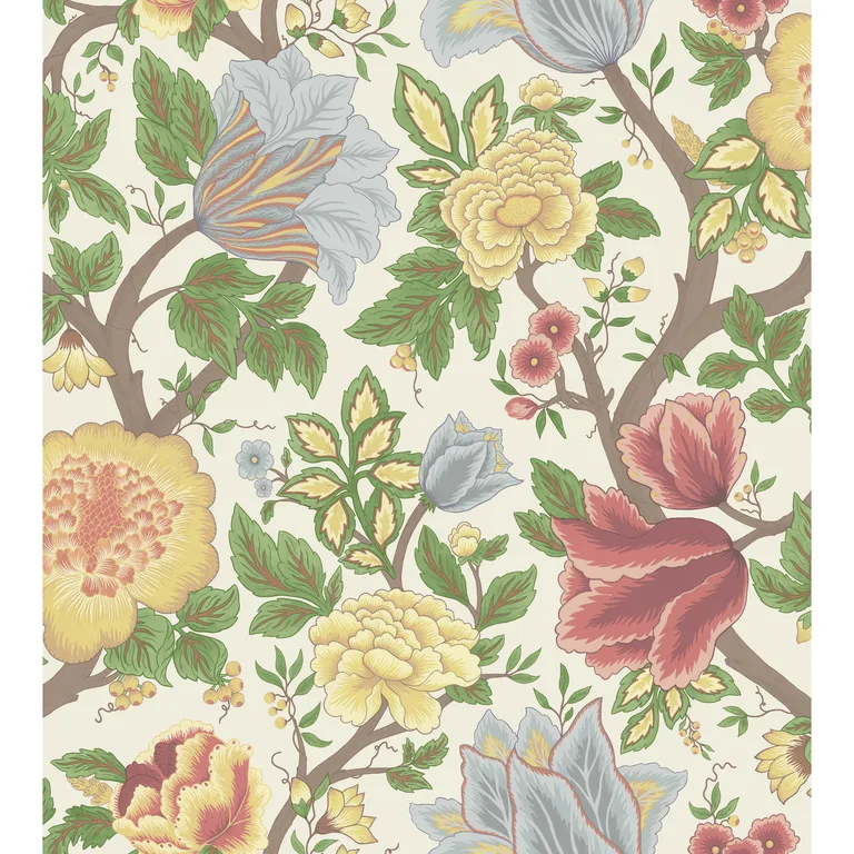 Cole & Son Midsummer Bloom in Ch/Rge/Lf (116/4013.CS.0)