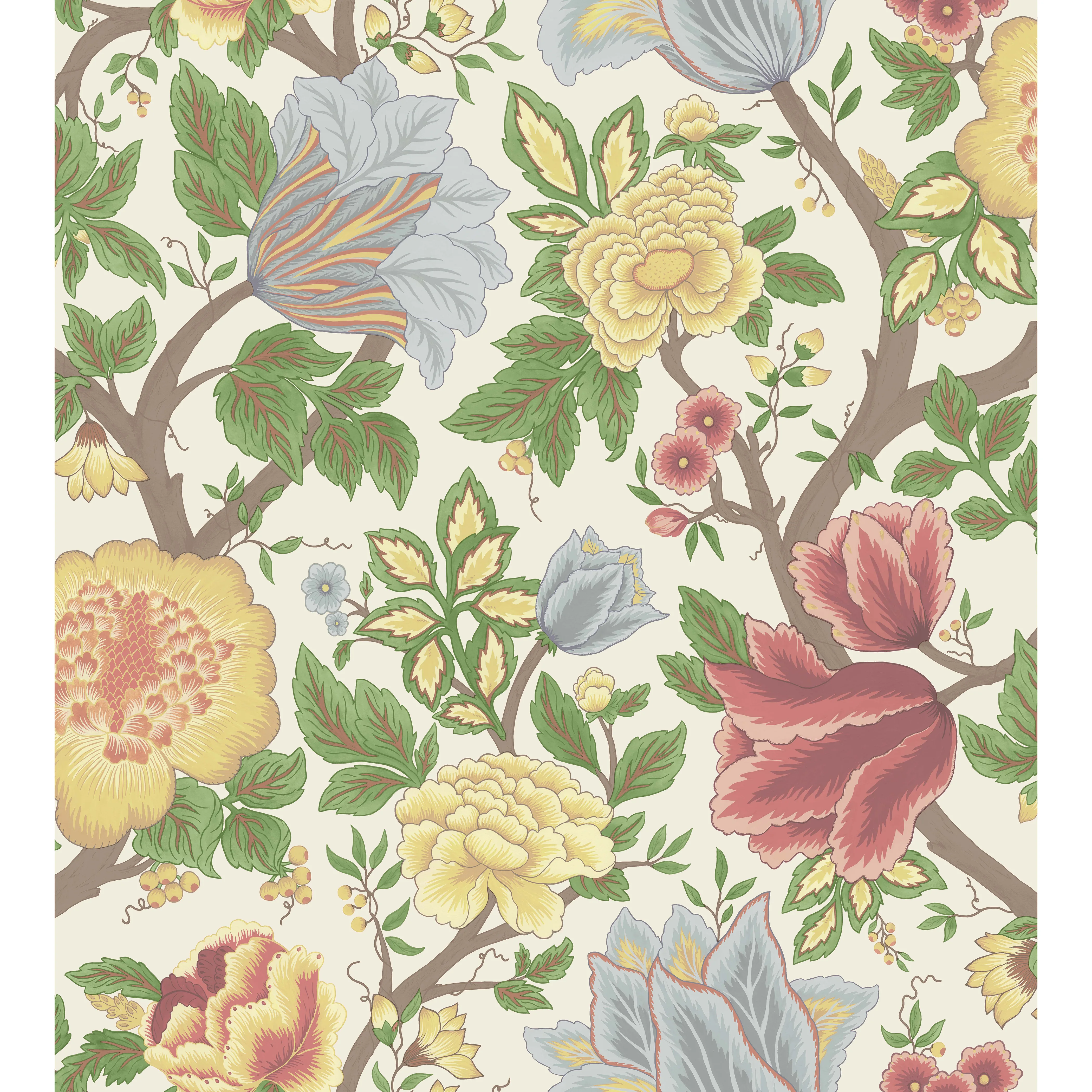 Cole & Son Midsummer Bloom in Ch/Rge/Lf (116/4013.CS.0)