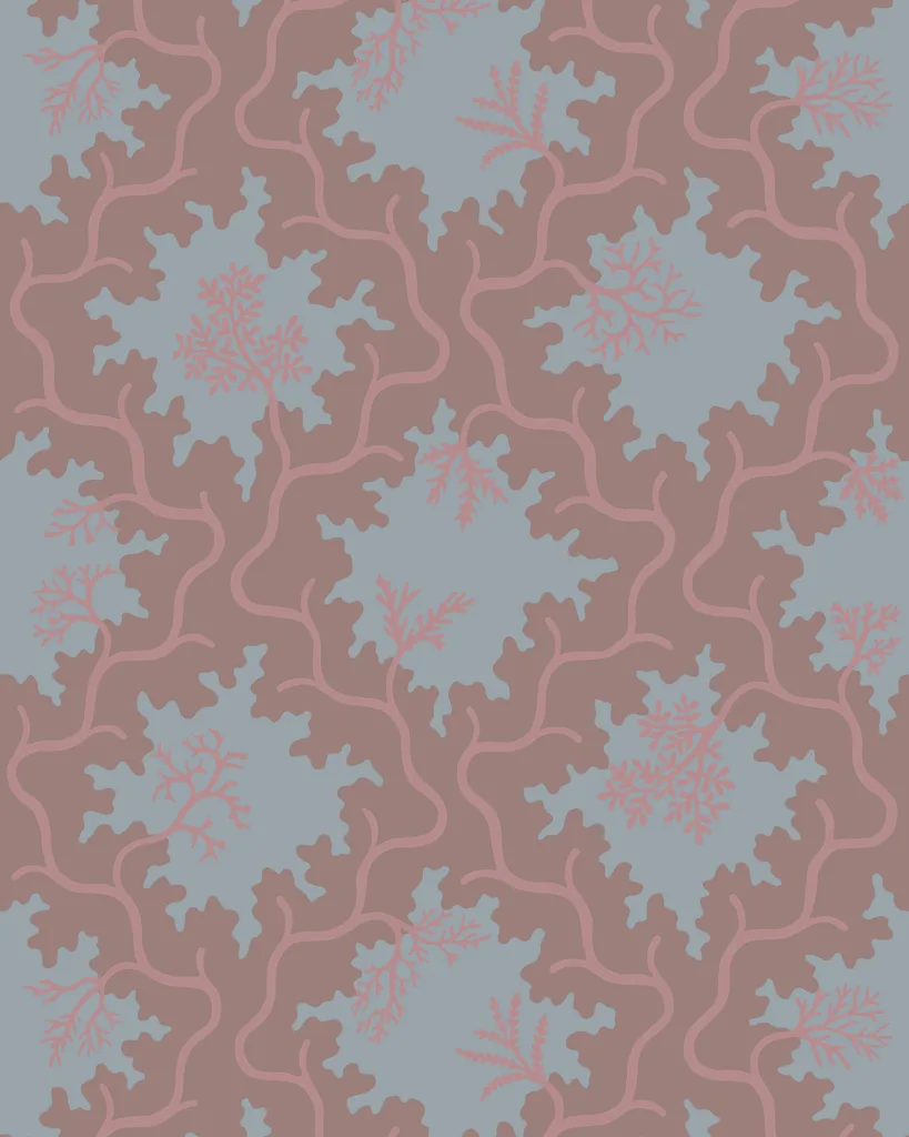 Cole & Son Moss Trellis in Steel (128/4019.CS.0)