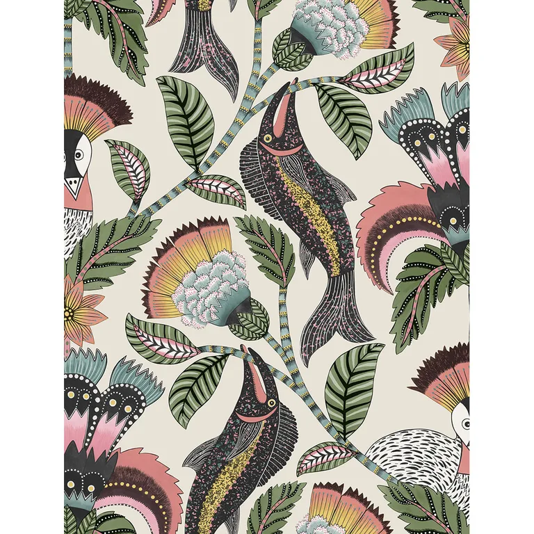 Cole & Son Nene in Coral Parchment (119/8036.CS.0)