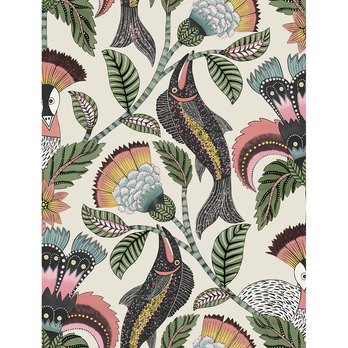 Cole & Son Nene in Coral Parchment (119/8036.CS.0)