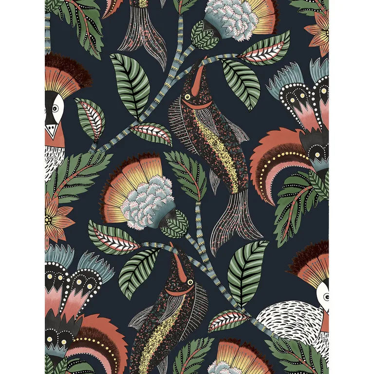 Cole & Son Nene in Tangerine Ink (119/8037.CS.0)