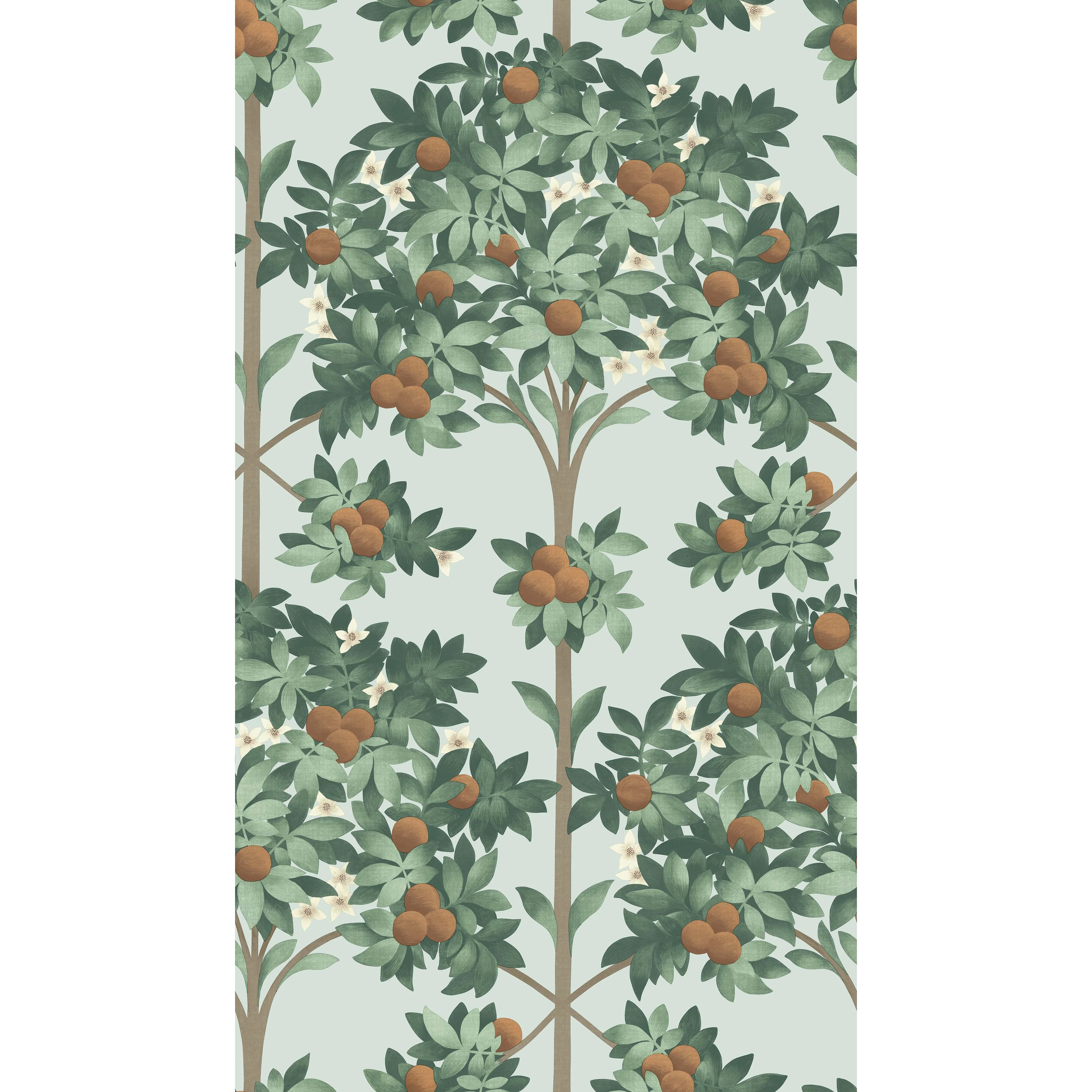 Cole & Son Orange Blossom in Burnt Orange/Mint/Seafoam (117/1004.CS.0)