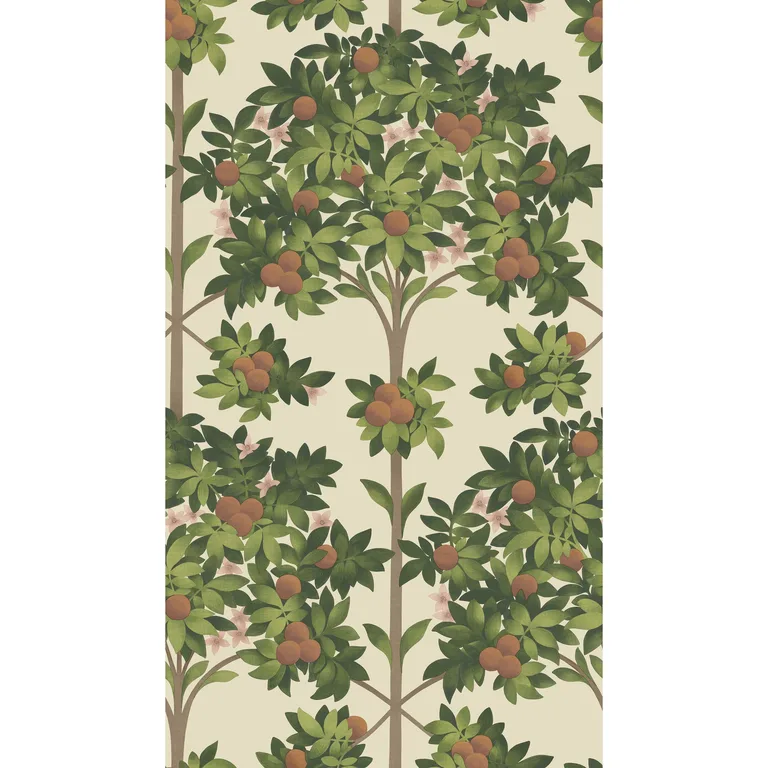 Cole & Son Orange Blossom in Orange & Spring Green/Parch (117/1001.CS.0)