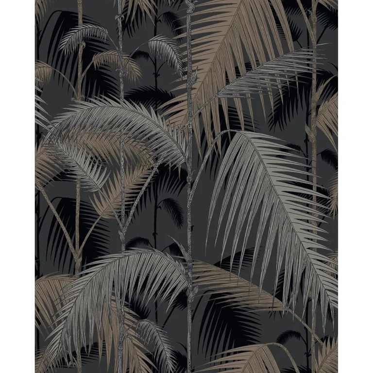 Cole & Son Palm Jungle in Silver/Black (95/1004.CS.0)