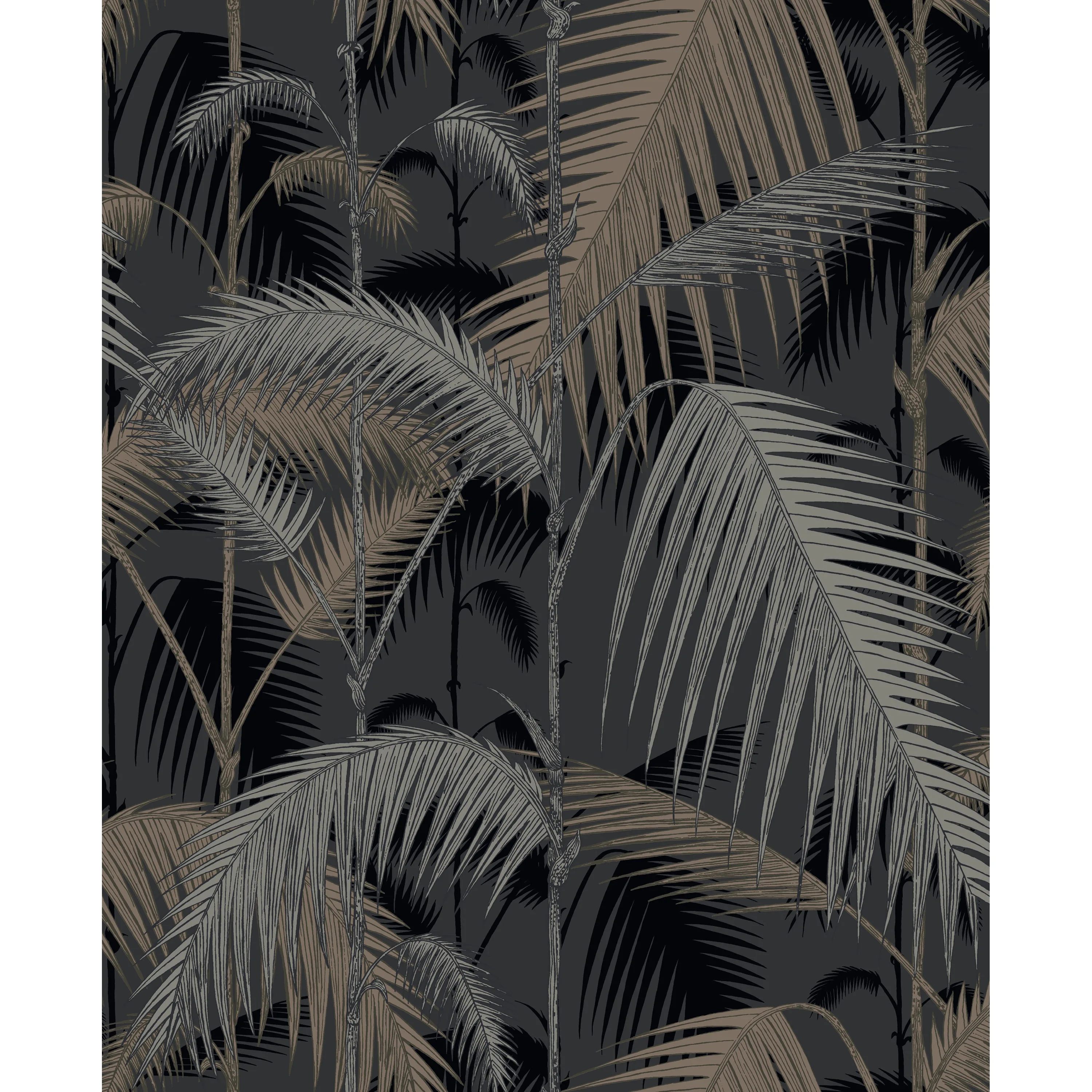 Cole & Son Palm Jungle in Silver/Black (95/1004.CS.0)
