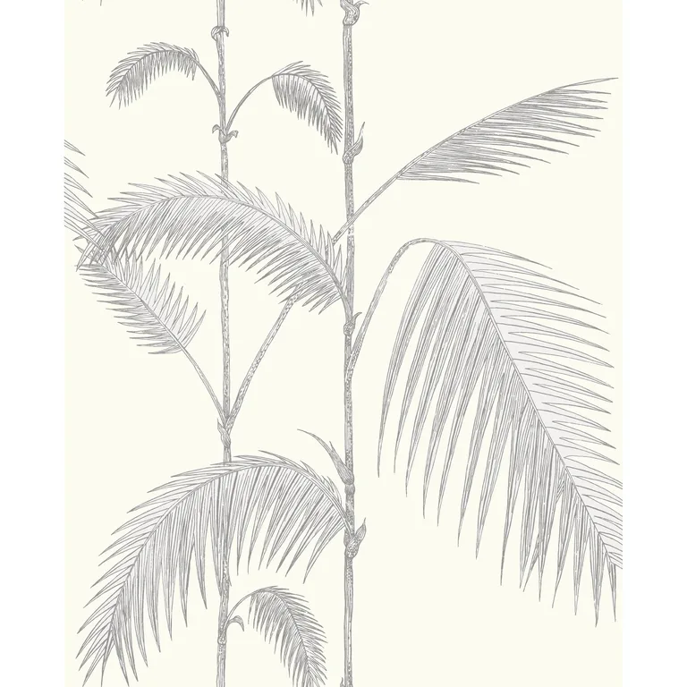 Cole & Son Palm Leaves in Grey/White (95/1008.CS.0)