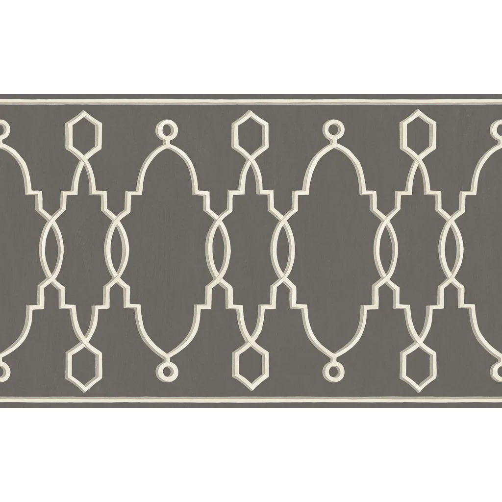 Cole & Son Parterre Border in Charcoal (99/3015.CS.0)
