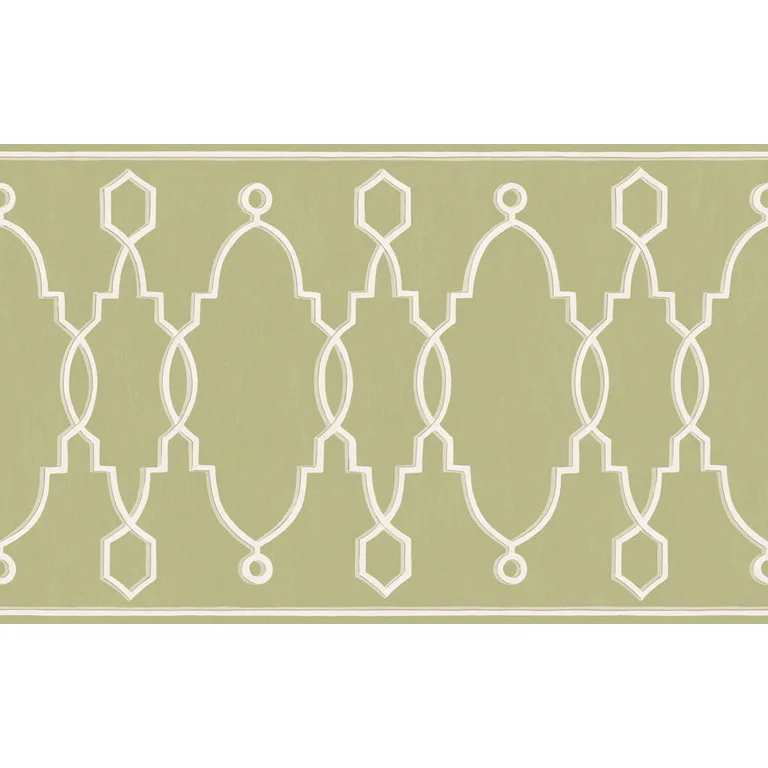 Cole & Son Parterre Border in Leaf Green (99/3012.CS.0)