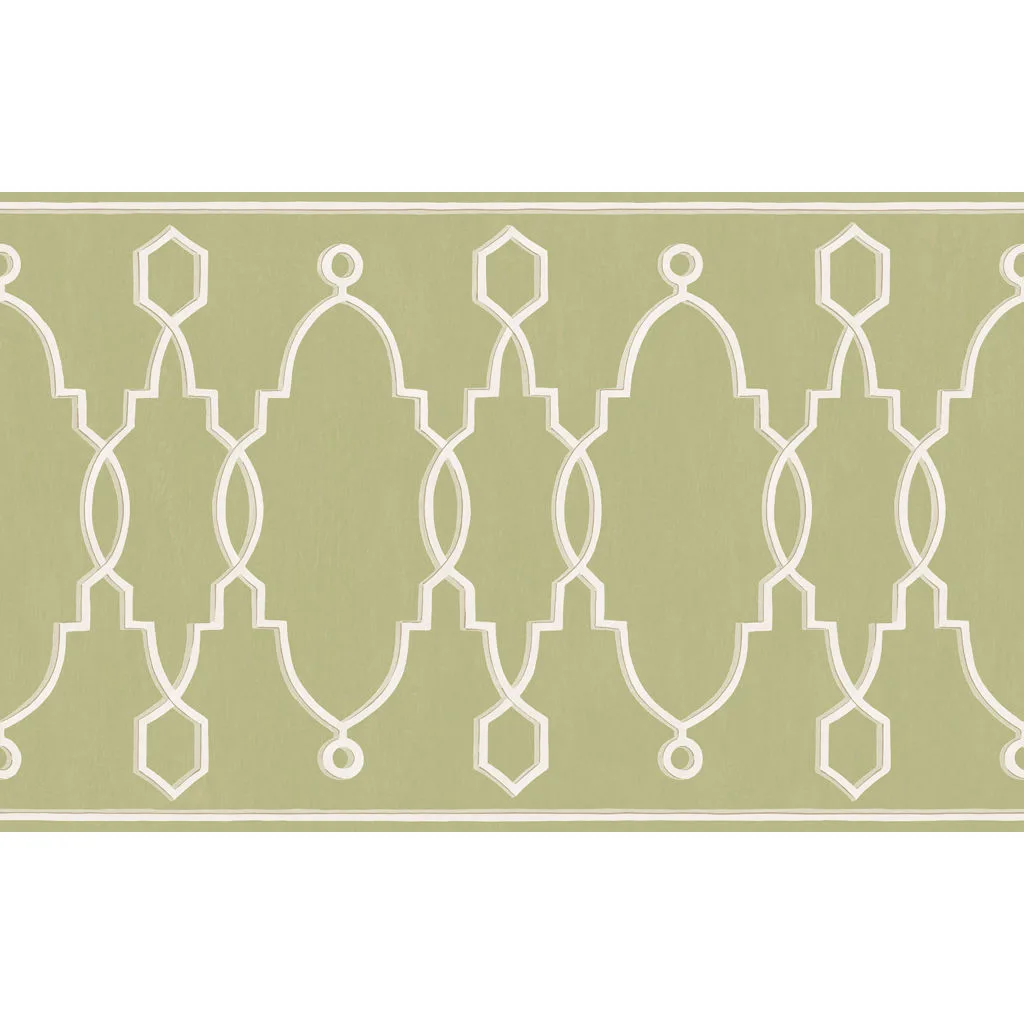 Cole & Son Parterre Border in Leaf Green (99/3012.CS.0)