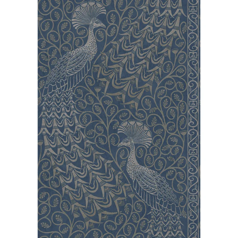 Cole & Son Pavo Parade in Msilver/Denim (116/8029.CS.0)