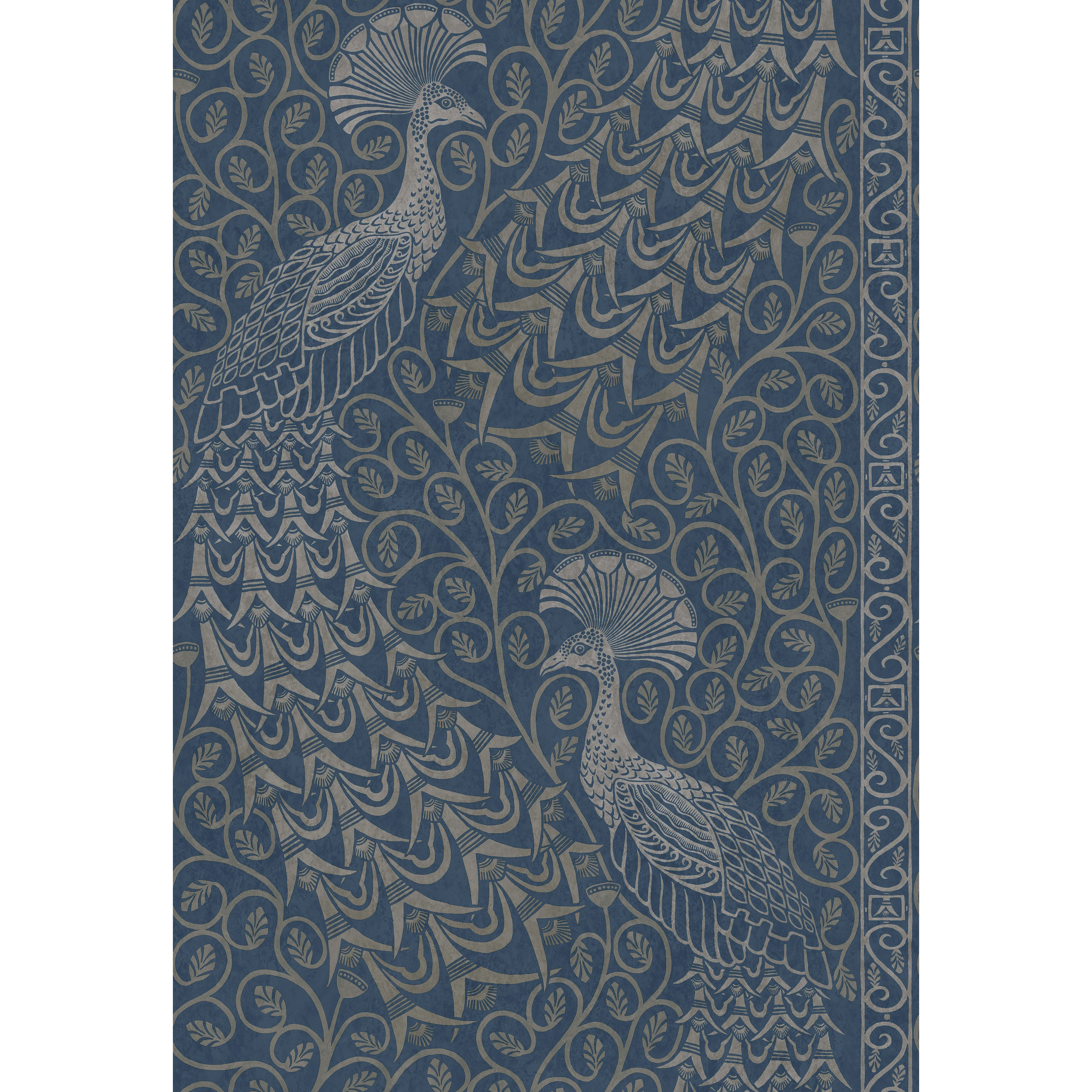 Cole & Son Pavo Parade in Msilver/Denim (116/8029.CS.0)
