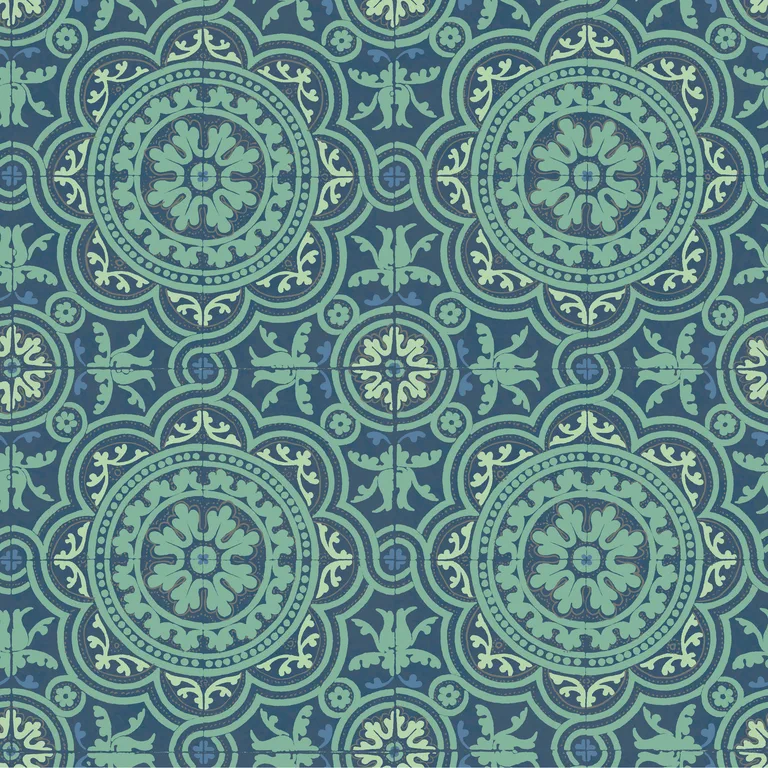 Cole & Son Piccadilly in Teal and Gold (94/8043.CS.0)