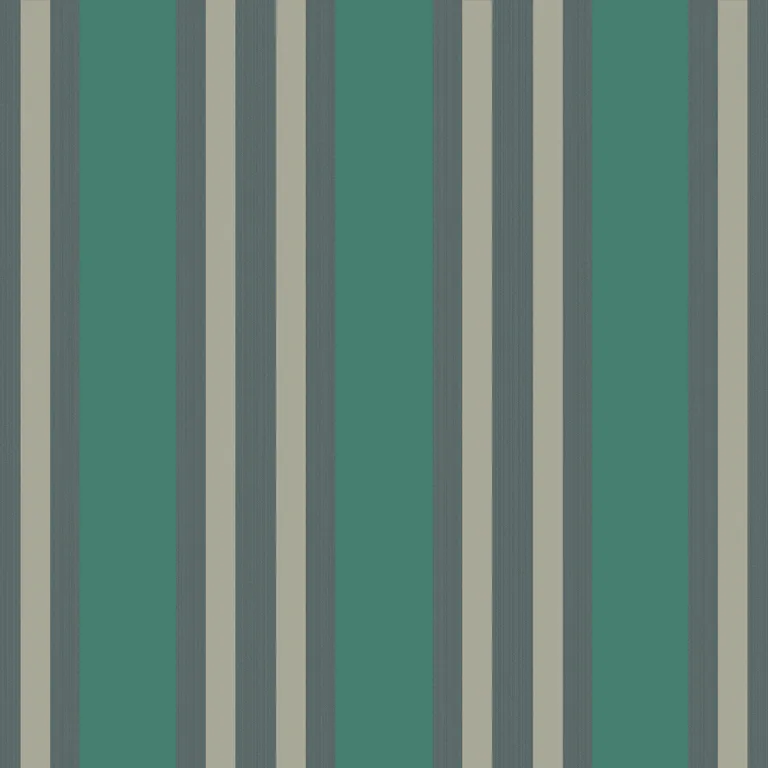 Cole & Son Polo Stripe in Teal/Gilver (110/1002.CS.0)