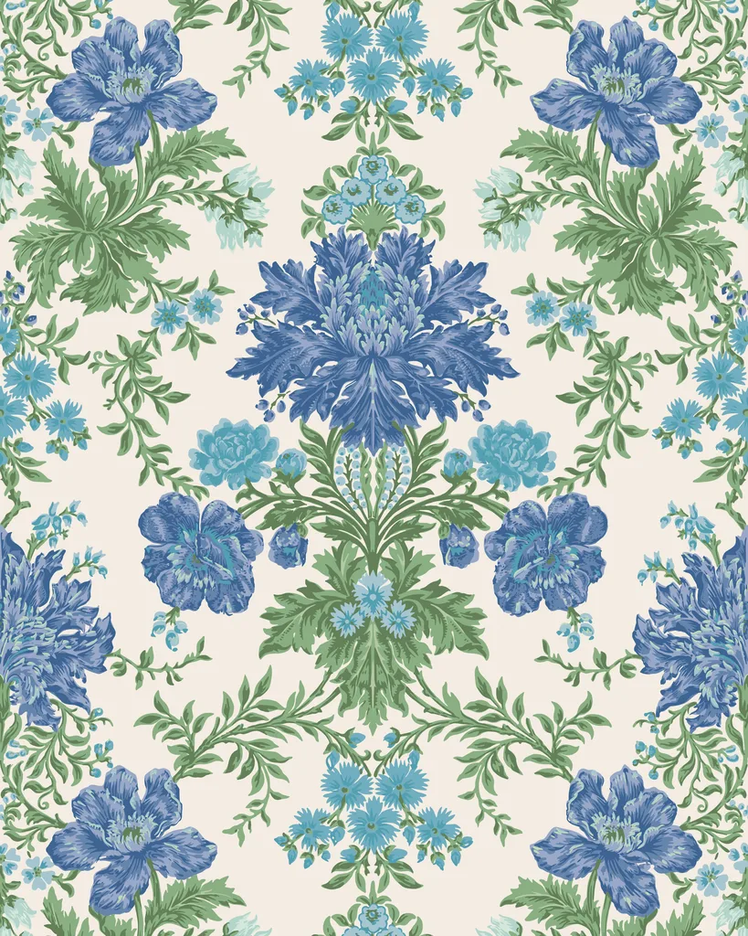 Cole & Son Poppies in Sapphire (128/7035.CS.0)