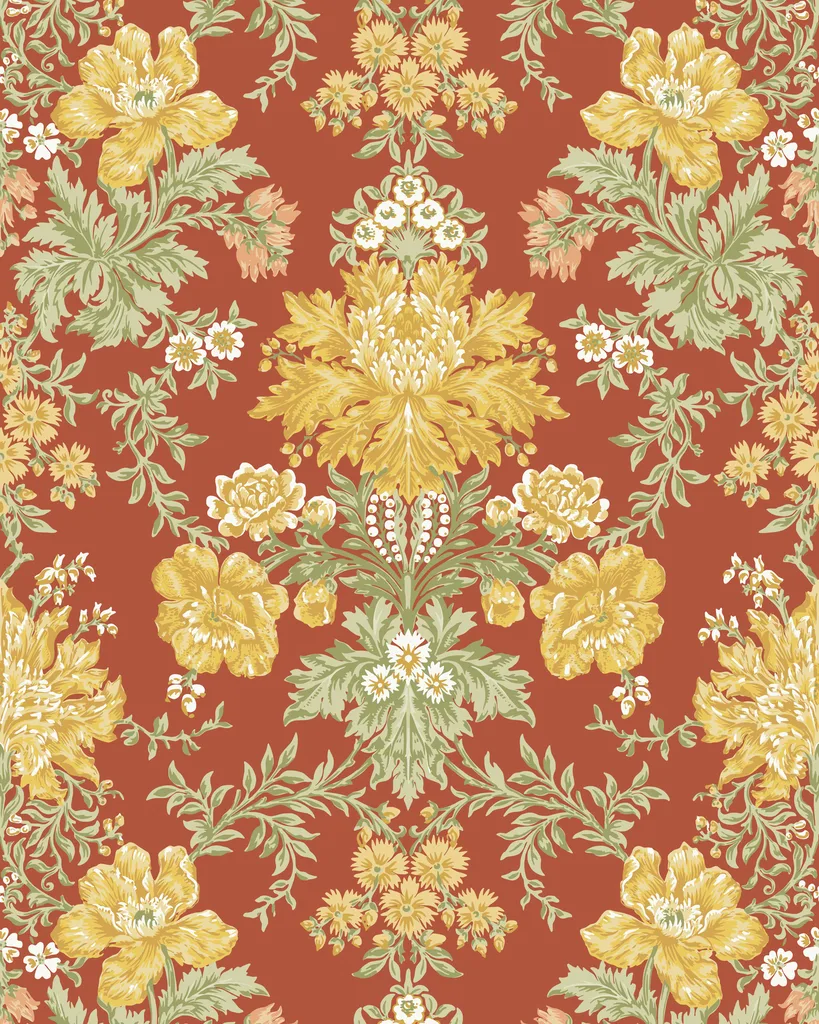 Cole & Son Poppies in Soft Yellow (128/7037.CS.0)