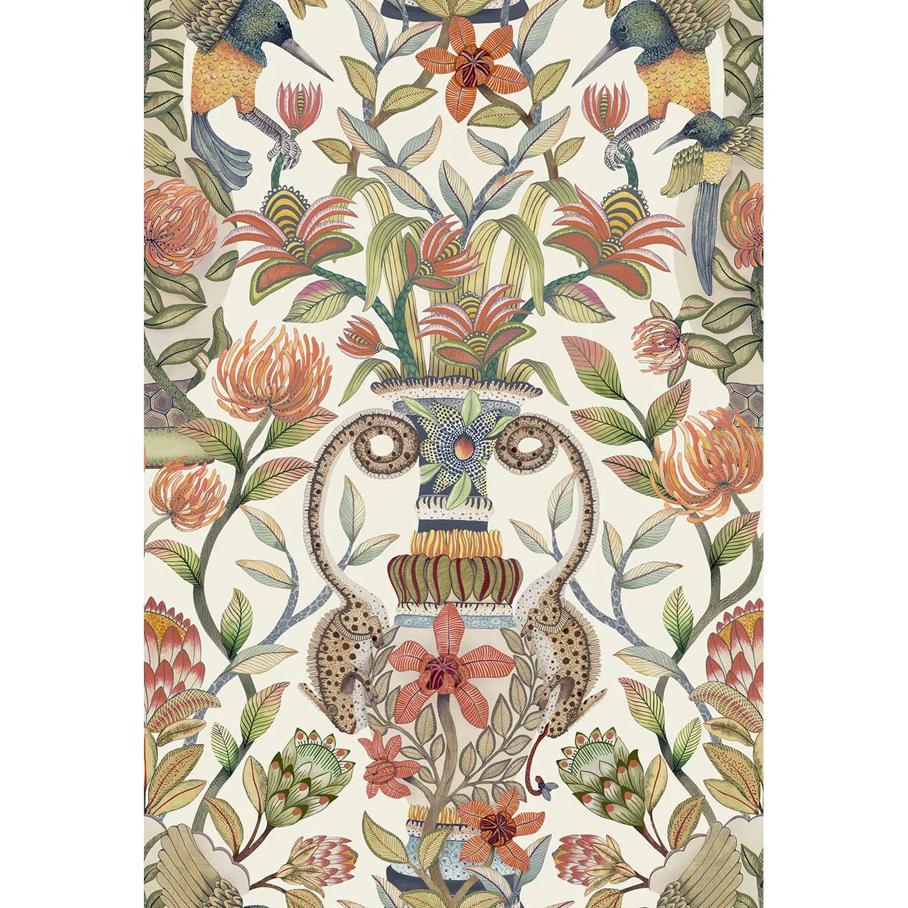 Cole & Son Protea Garden in Ogrn&tngrn/Wht (119/10043.CS.0)