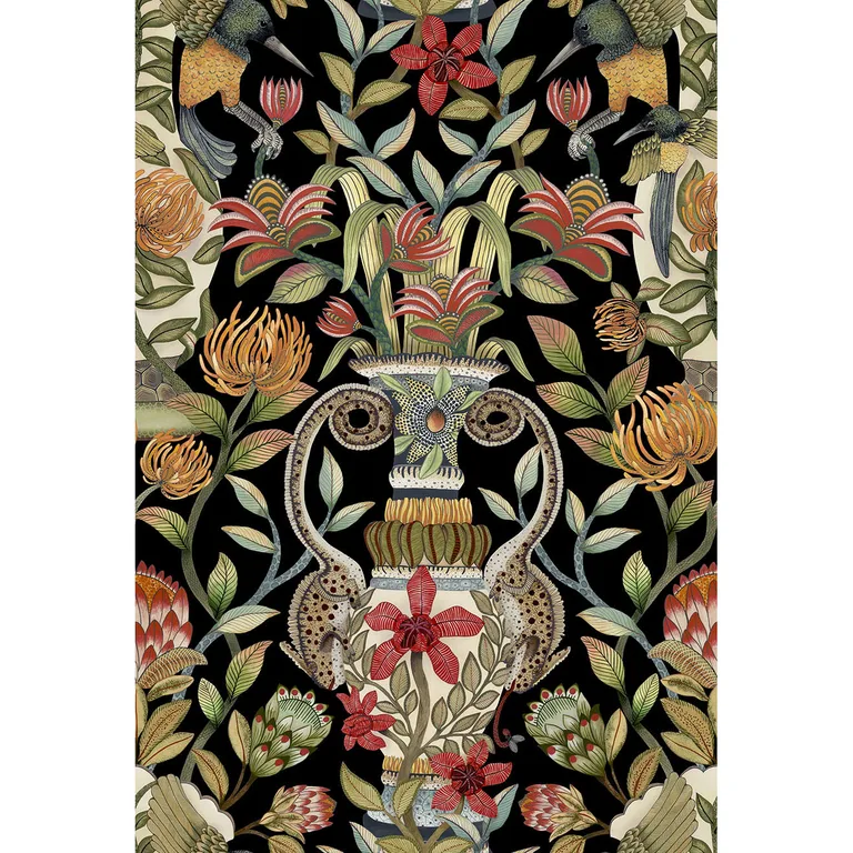 Cole & Son Protea Garden in Olv&rg/Blck (119/10044.CS.0)