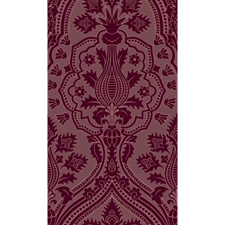 Cole & Son Pugin Palace Flock in Claret (116/9034.CS.0)