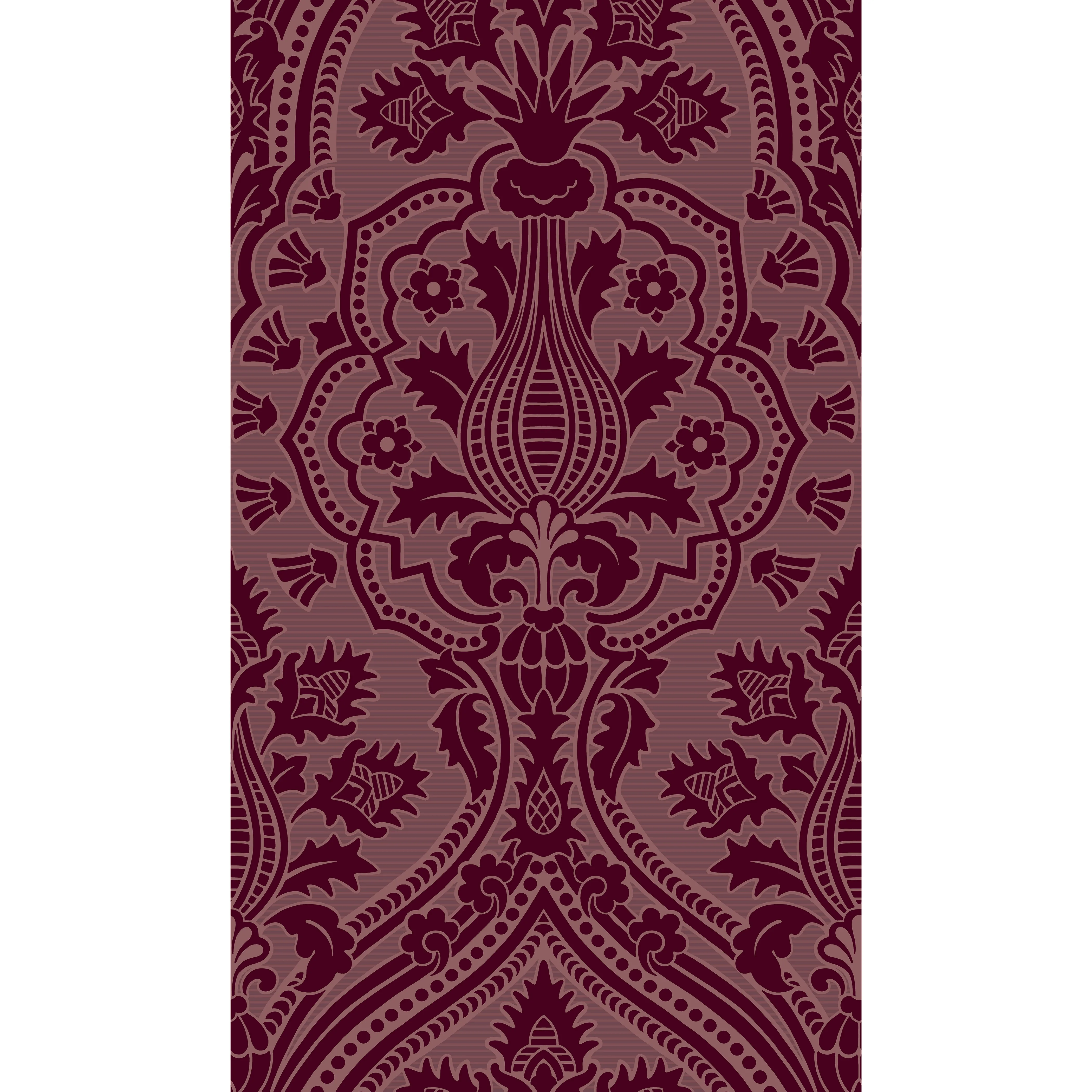 Cole & Son Pugin Palace Flock in Claret (116/9034.CS.0)