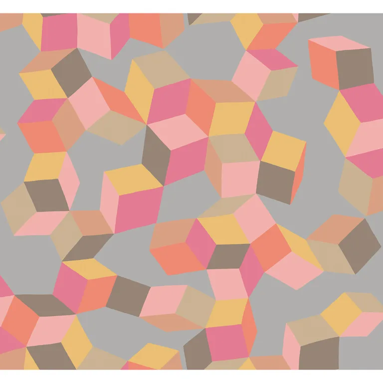 Cole & Son Puzzle in Pink and Orange (105/2010.CS.0)