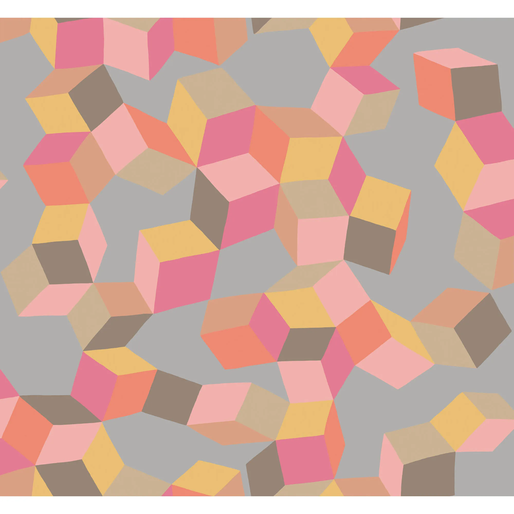 Cole & Son Puzzle in Pink and Orange (105/2010.CS.0)