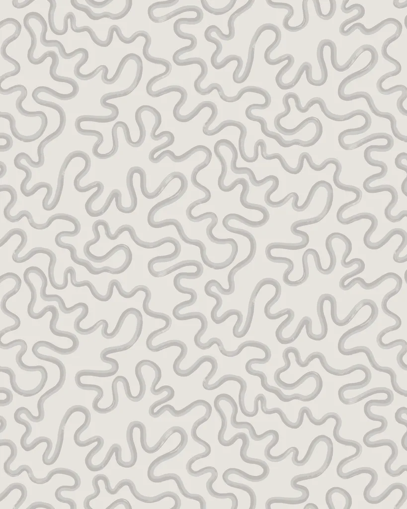 Cole & Son Rainforest Squiggle in Chalk (130/8029.CS.0)