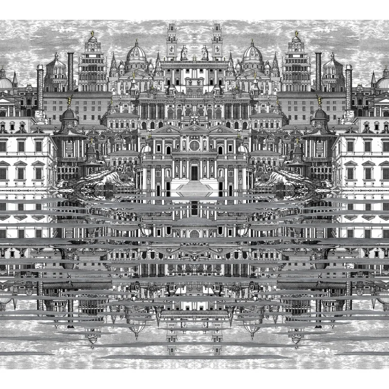 Cole & Son Riflesso in Black/White (114/20040.CS.0)