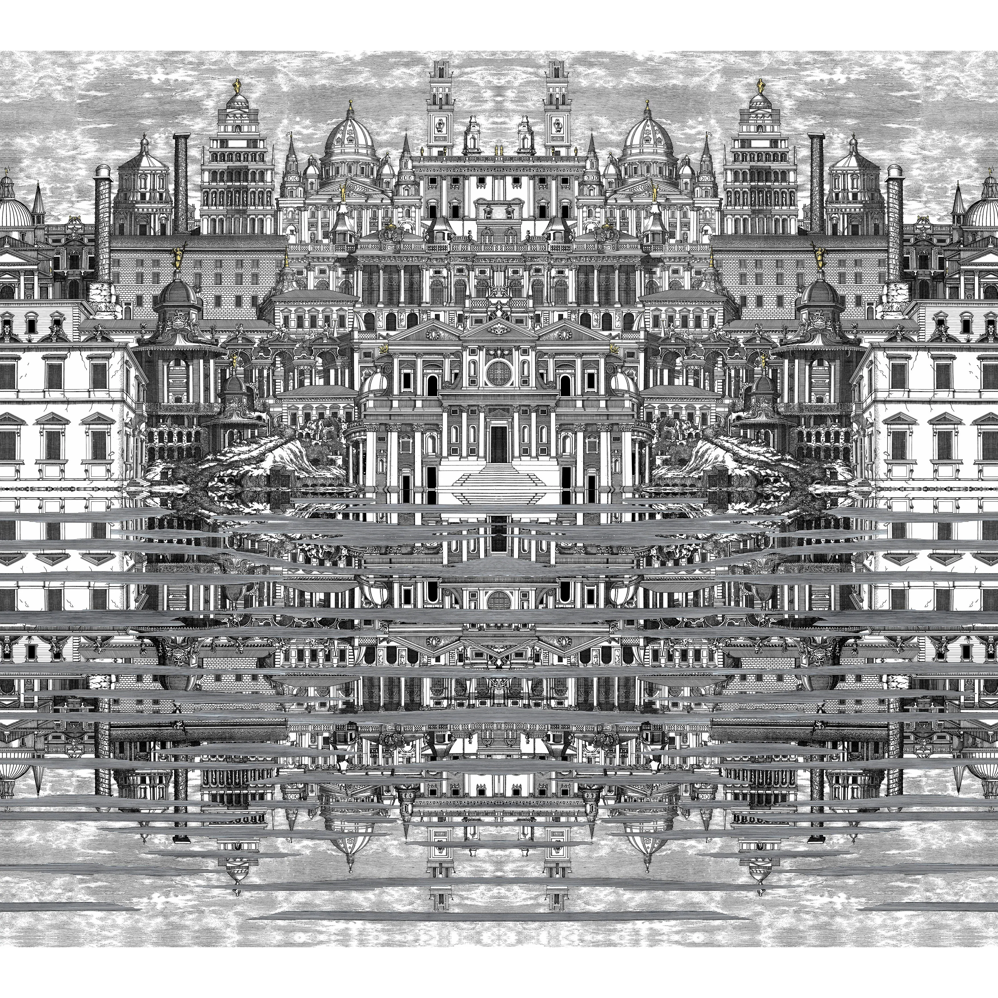 Cole & Son Riflesso in Black/White (114/20040.CS.0)