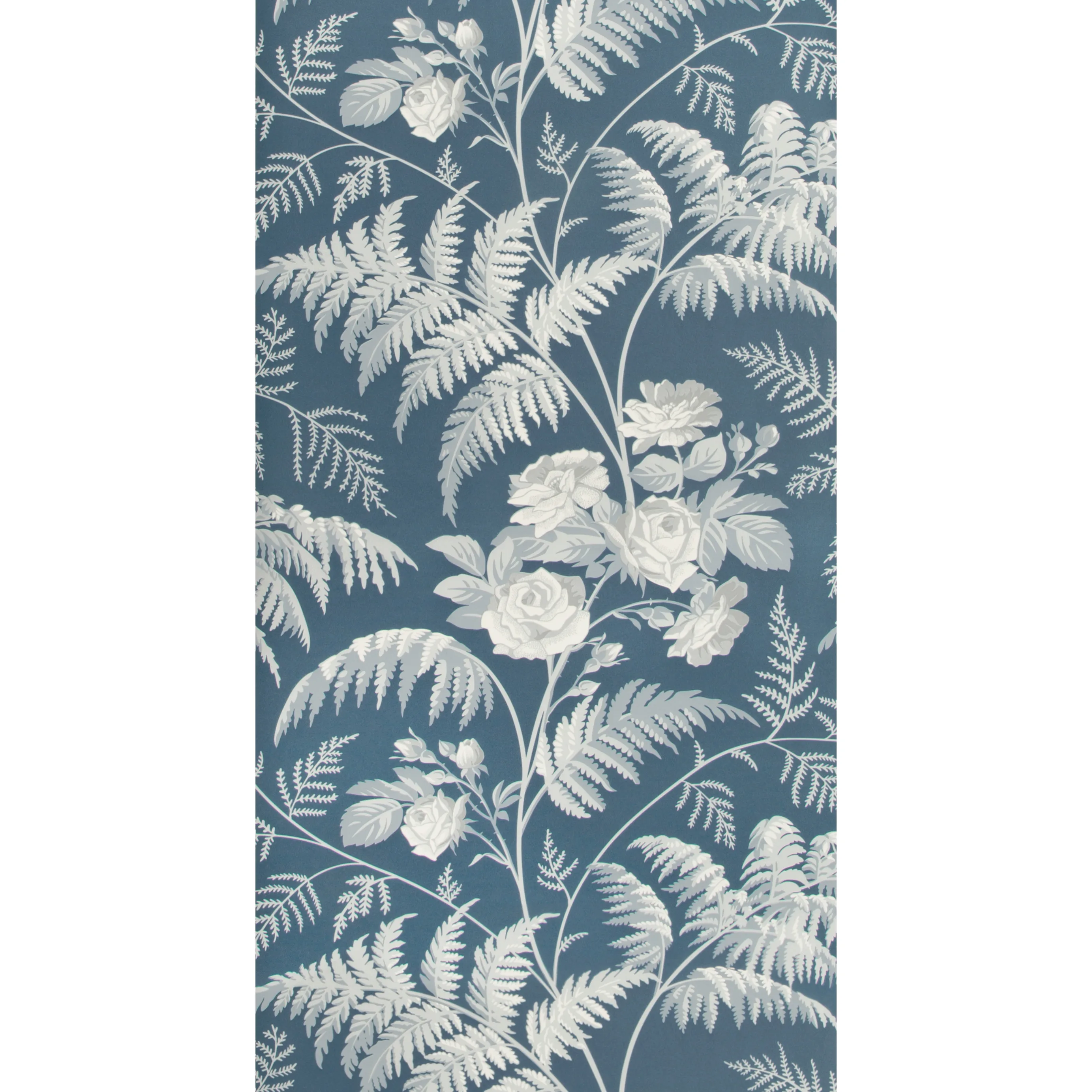 Cole & Son Rose in White/Ice Blue/Denim (115/10031.CS.0)