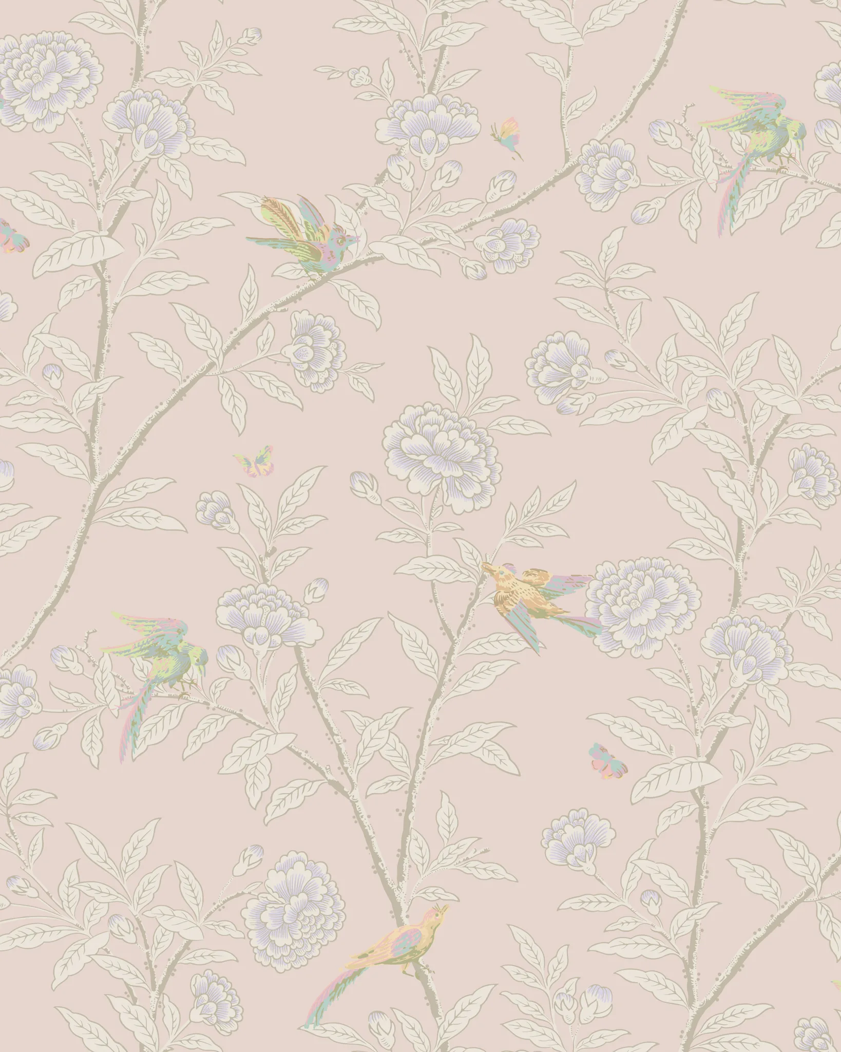 127/4020.CS.0 | Roseberry with Birds – Pink