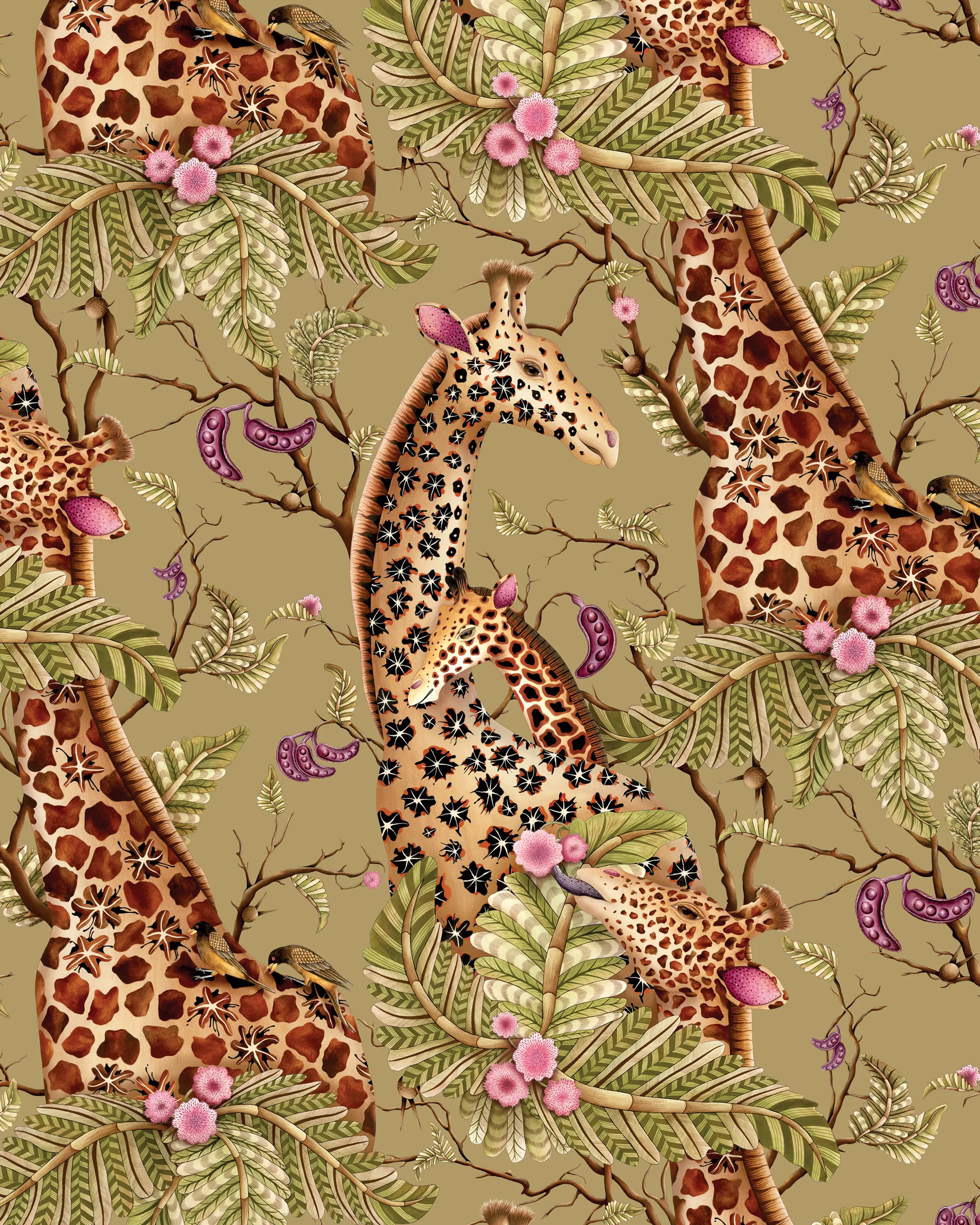 Cole & Son Royal Giraffe in Safari (129/3013.CS.0)