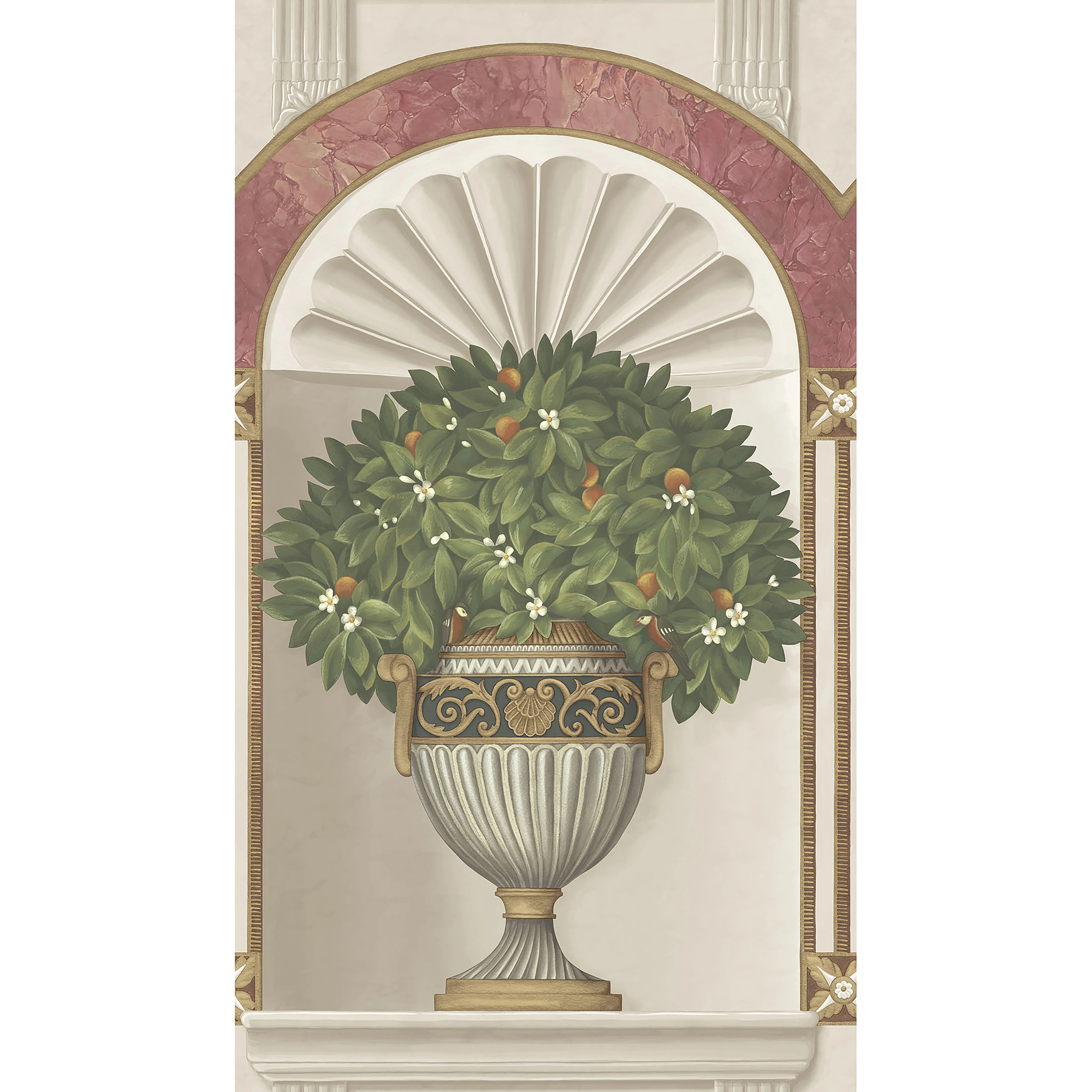 Cole & Son Royal Jardiniere in Sg&rs/St (118/11026.CS.0)
