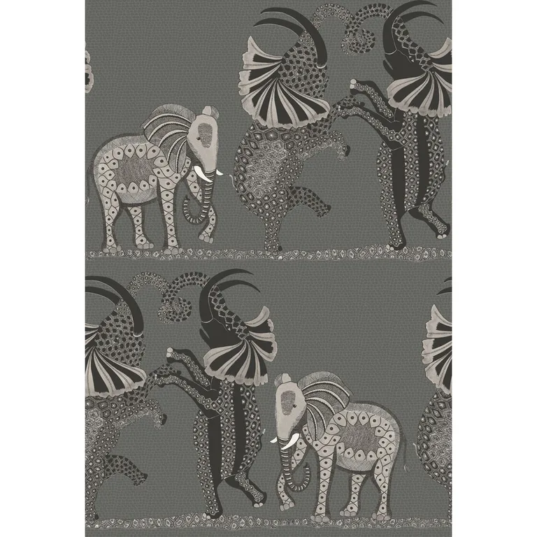 Cole & Son Safari Dance in Charcoal Black & White (109/8039.CS.0)