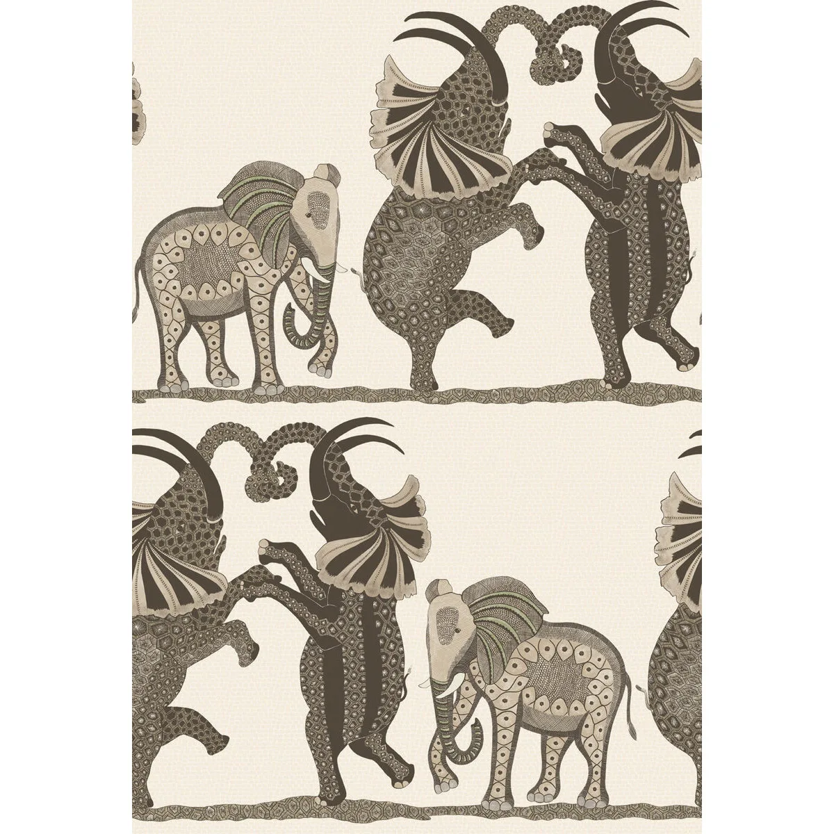 Cole & Son Safari Dance in Neutral & Charcoal (109/8036.CS.0)
