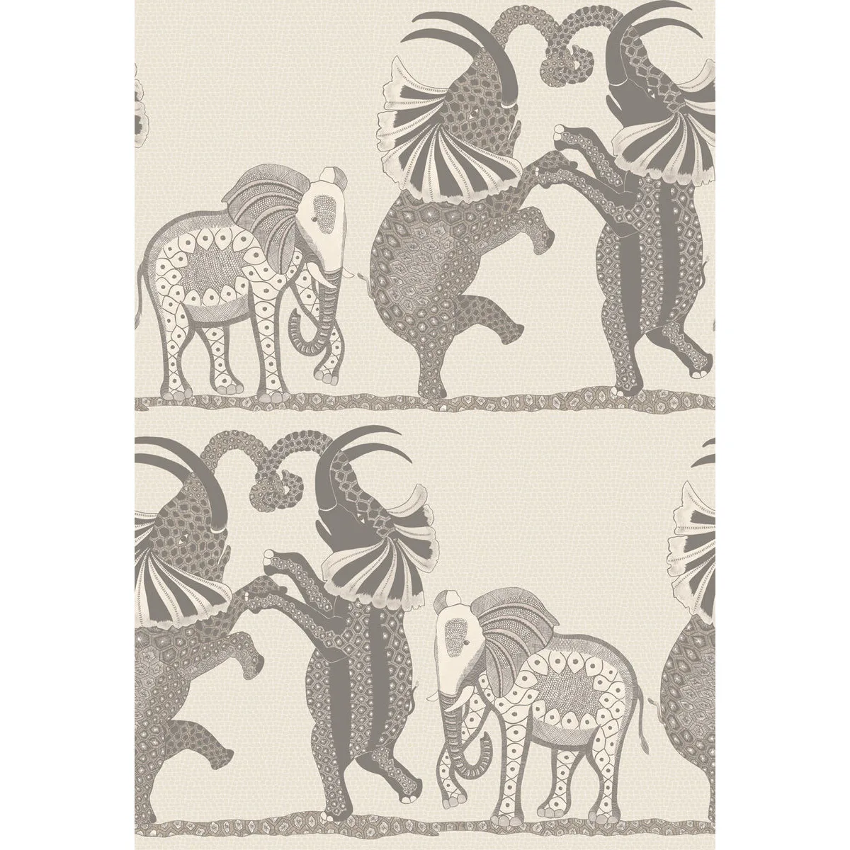 Cole & Son Safari Dance in Pale Stone & Grey (109/8037.CS.0)