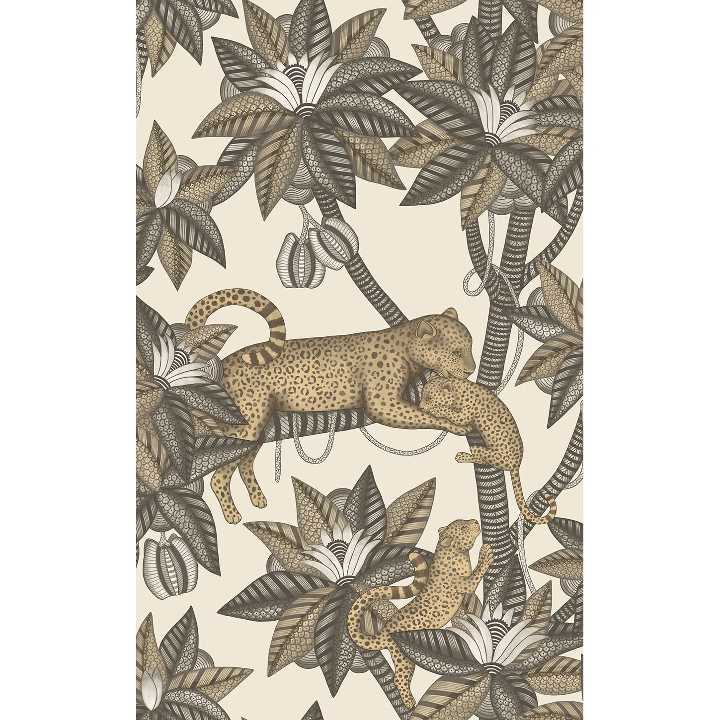 Cole & Son Satara in Soot&metgld/Linen (119/3013.CS.0)