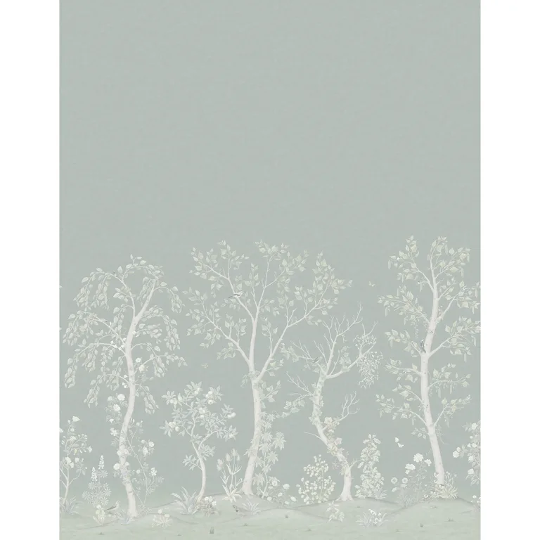 Cole & Son Seasonal Woods Silk in Jade / Sage Silk (120/6020S.CS.0)