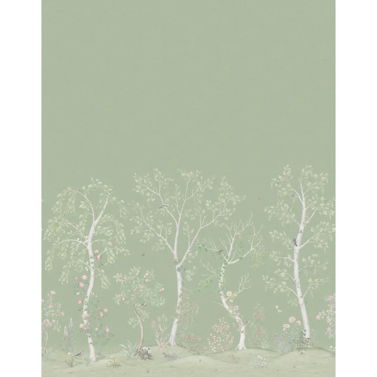 Cole & Son Seasonal Woods Silk in Olive Silk (120/6021S.CS.0)