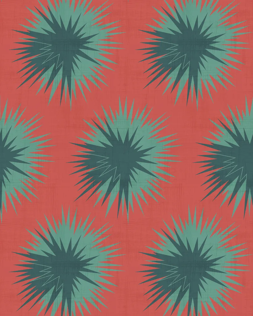 Cole & Son Soft Thistle in Blood Orange (130/7025.CS.0)
