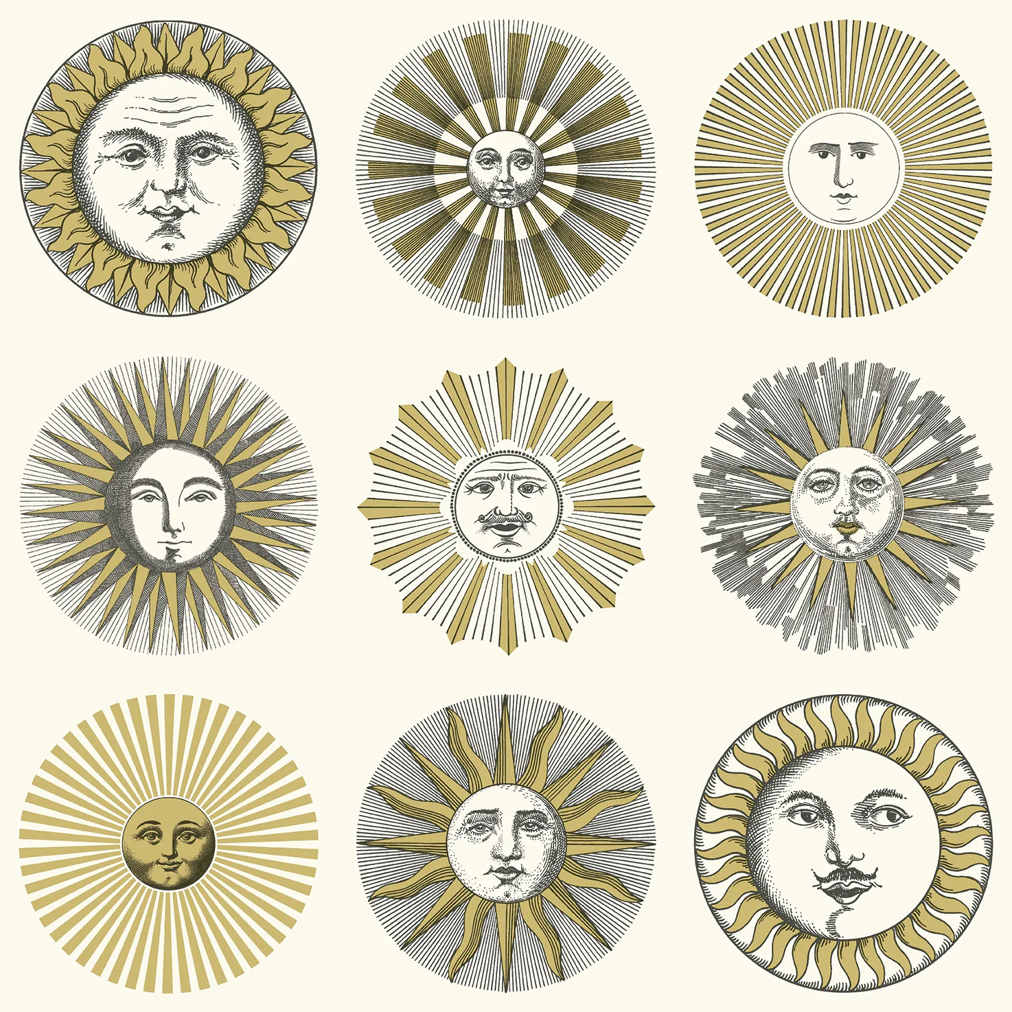 Cole & Son Soli in Cream & Gold (123/1002.CS.0)