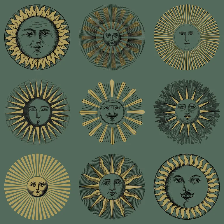 Cole & Son Soli in Emerald & Gold (123/1005.CS.0)