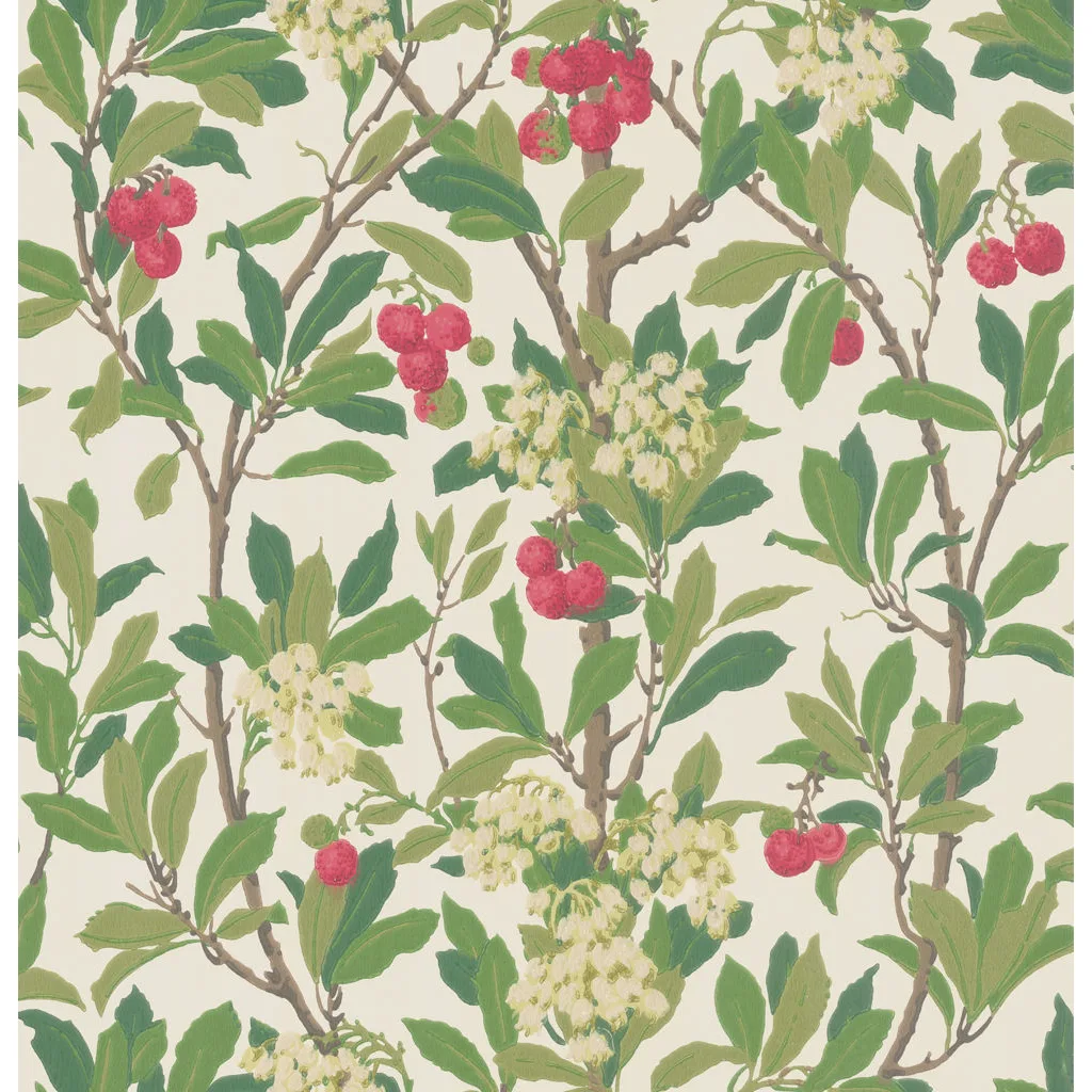 Cole & Son Strawberry Tree in Scarlet & Ivory (100/10049.CS.0)