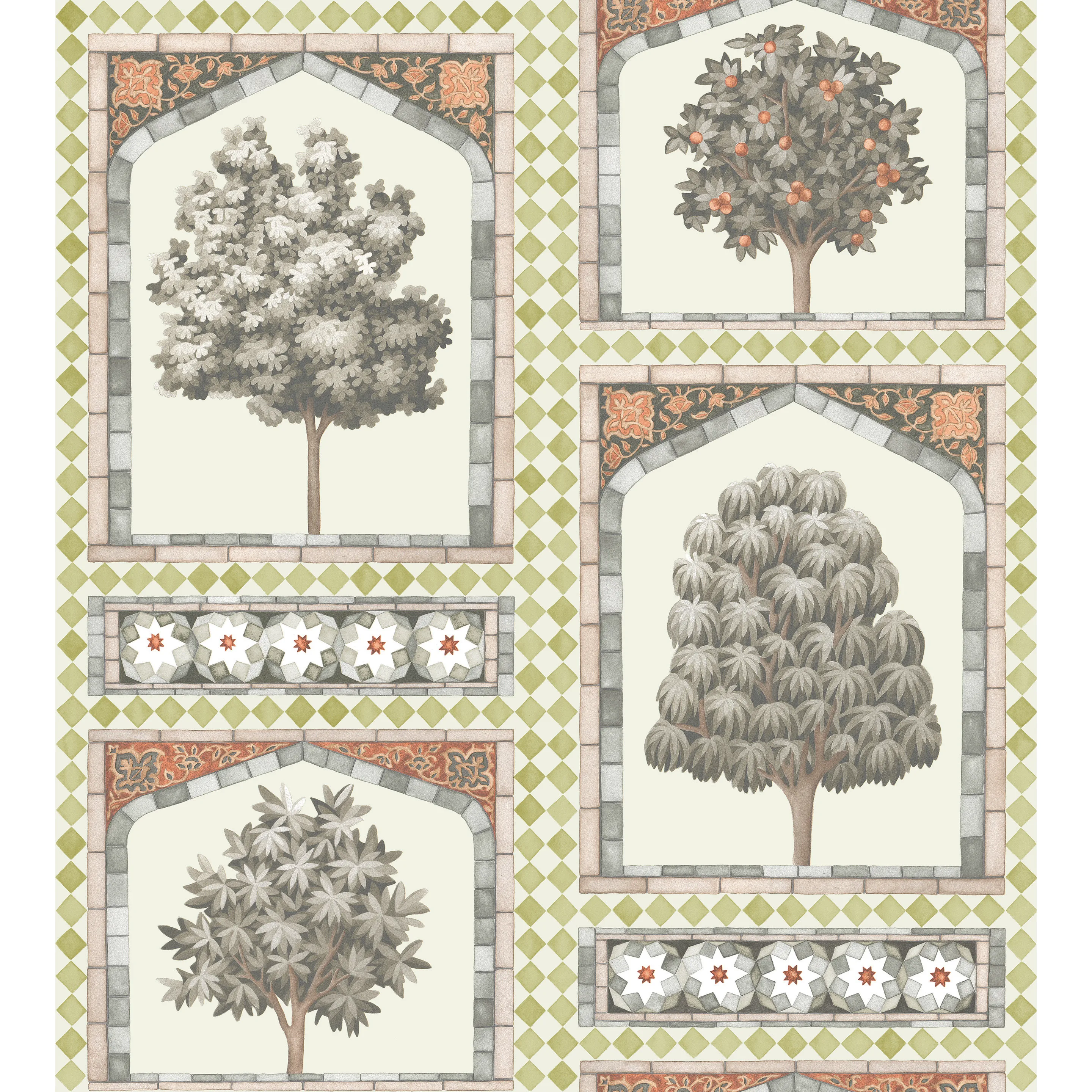 Cole & Son Sultan's Palace in Gold & Spice (113/10031.CS.0)