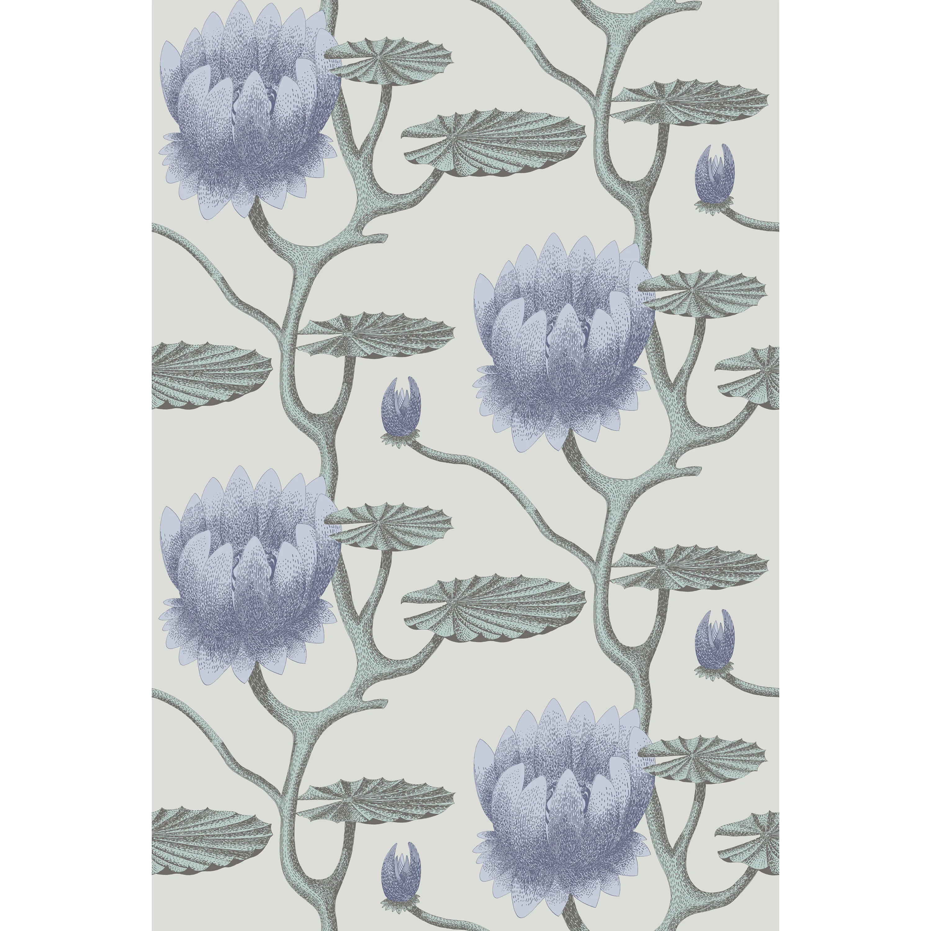 Cole & Son Summer Lily in Blu/Aq/Pearl (95/4024.CS.0)