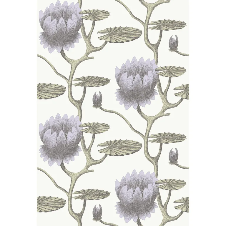 Cole & Son Summer Lily in Lilac/Grn/Wt (95/4023.CS.0)