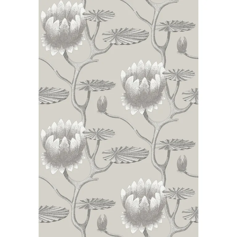 Cole & Son Summer Lily in Taupe/White (95/4025.CS.0)