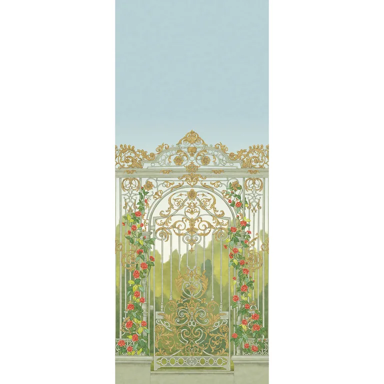 Cole & Son Tijou Gate in Spring Green (118/8017.CS.0)